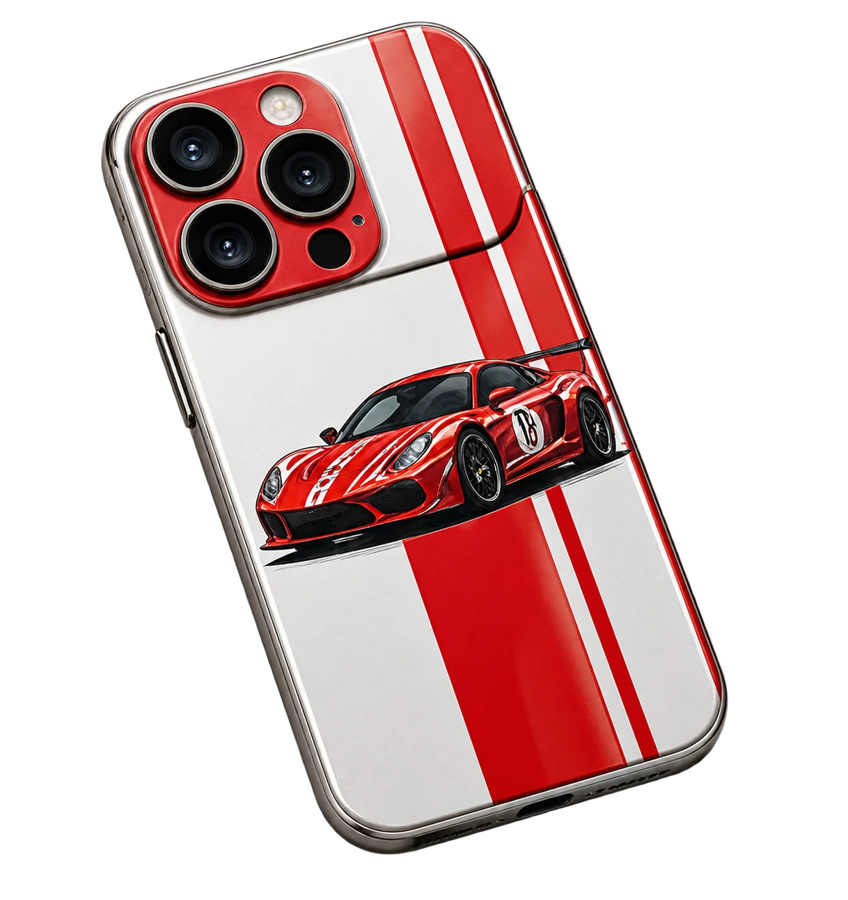 Racing-stripe iPhone skin